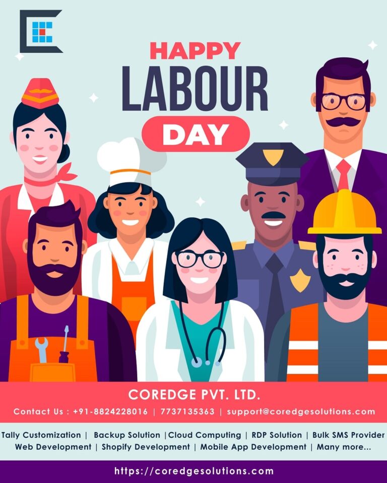 Happy Labour Day 2021 - Tally Prime | Tally Addon - Coredge Solutions